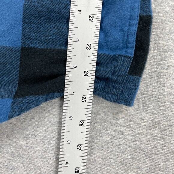 Magellan Button Up Shirt Mens Large Blue Plaid Long Sleeve Outdoor Workwear - Picture 6 of 7